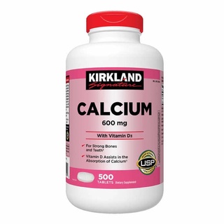 Exp 03/25 Kirkland Signature Calcium 600 mg. with Vitamin D3, 500 Tablets