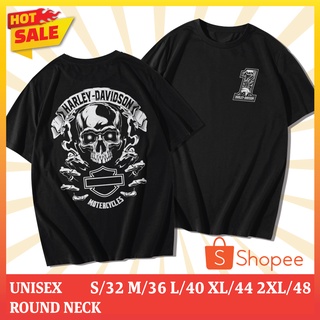 T-shirt  เสื้อยืดคอกลม Cotton 100% สกรีนลาย Harley Davision (แขนสั้น)S-5XL