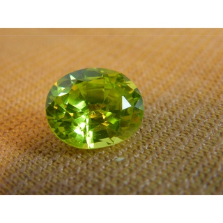 เพชรรัสเซีย พลอย เพอริดอทของรูปไข่(1 เม็ด)CUBIC ZIRCONIAGemstone Oval Shape 18 กะรัต CARATS