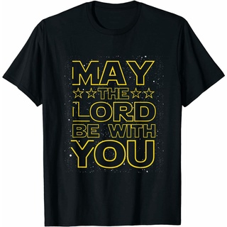 เสื้อยืดโอเวอร์ไซส์ เสื้อยืดลำลอง Fun May Lord with You Christian . เทรนด์ใหม่S-3XL