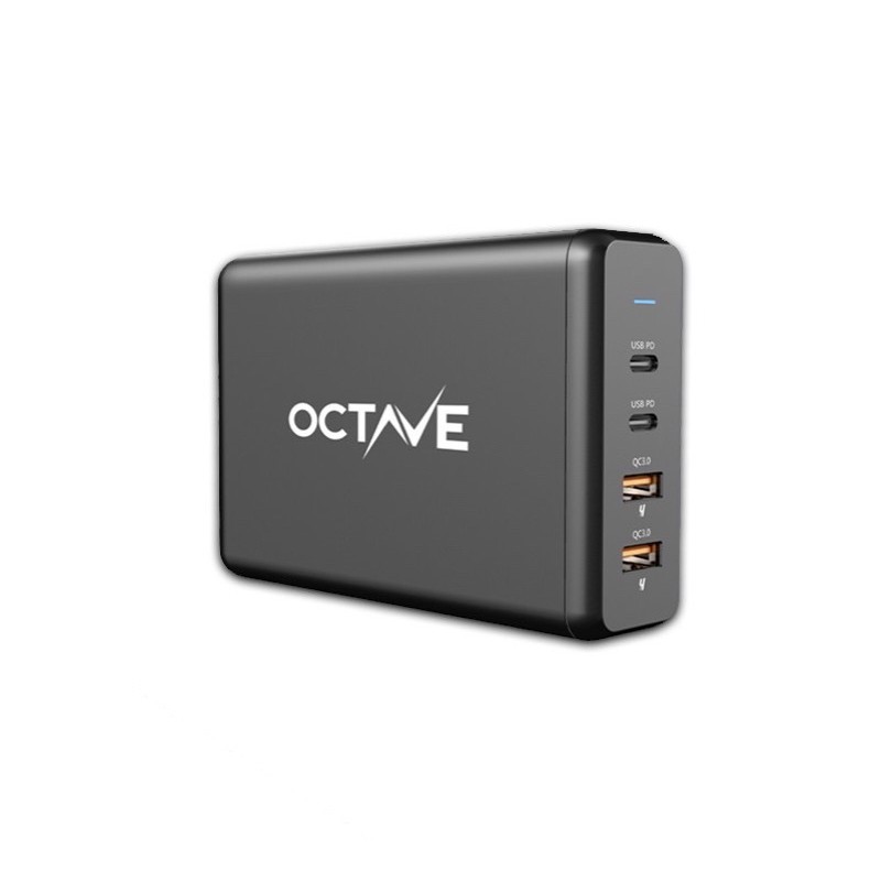 OCTAVE XtremePort P108+ (150W) หัวชาร์จเร็ว (PD PPS 100W + QC3.0 + FCP) หัวชาร์จ PD100W 4Ports Adapter เร็วสุด 150w