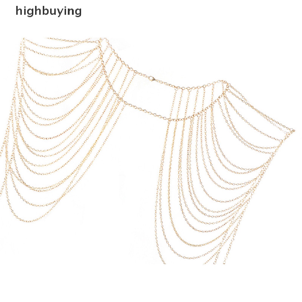 [highbuying] สไตล์แฟชั่น เซ็กซี่ ร่างกายผู้หญิง เครื่องประดับพู่ เชื่อมโยง ร่างกาย ไหล่ สร้อยคอโซ่ ใหม่