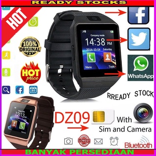 พร้อมส่ง WhatsAPP + SIM + DZ09 Bluetooth Smartwatch พร้อมกล้อง 2G GSM SIM TF Card สำหรับ Android