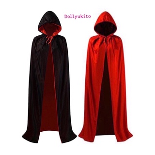 ผ้าคลุมแวมไพร์งานปาร์ตี้ งานฮาโลวีนรุ่น 2 ชั้นใส่ได้ 2 สีสินค้ามีพร้อมส่งจากไทย