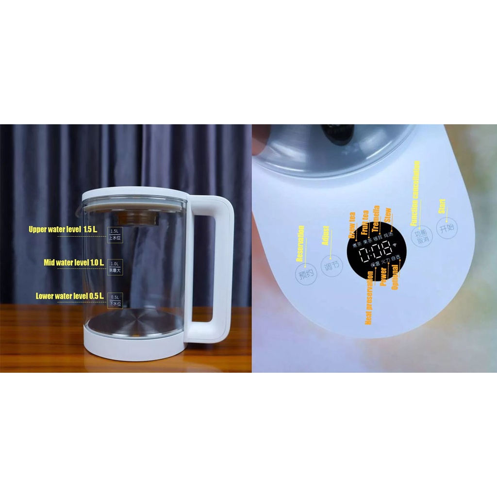 Xiaomi Mijia กาต้มน้ําอัจฉริยะ อเนกประสงค์ - MYSH0E1ACM ฟรีตัวแปลง 3 ...