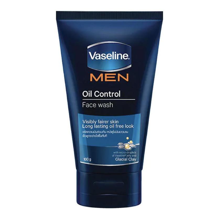 Vaseline Men Facial Face Wash Oil Control Clay 100ml. วาสลีน เม็น ออย คอนโทรล มัดโฟม เพื่อผิวหน้าผู้ชายไม่มัน