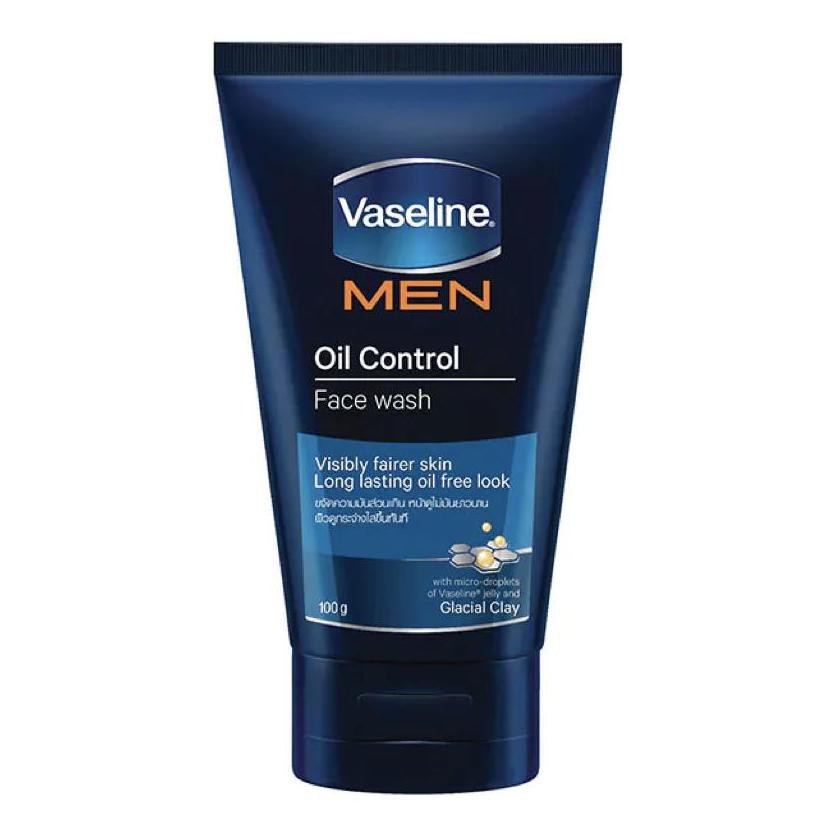 Vaseline Men Facial Face Wash Oil Control Clay 100ml. วาสลีน เม็น ออย คอนโทรล มัดโฟม เพื่อผิวหน้าผู้