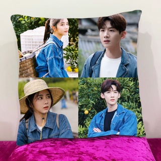 หมอนอิงสั่งทำ ใส่ได้4รูป หมอนอิงขนนุ่ม หมอนอิงโซฟา หมอนอิงในรถ หมอนอิง Cushions ถานซงอวิ้น ไป๋จิงถิง