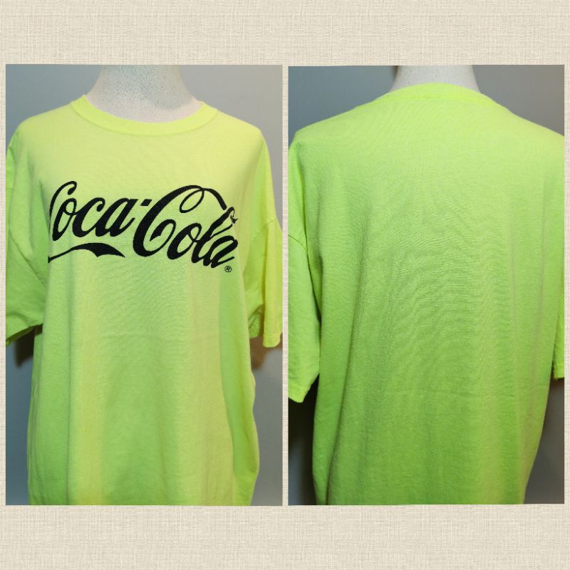 เสื้อยืด สกรีนลาย Coca Cola ของแท้ สภาพดี