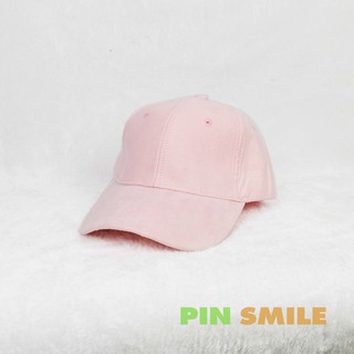 หมวกพาสเทล [สีชมพู Pink Flamingo] หมวกแก๊ป Pastel Cap เนื้อผ้ากำมะหยี่