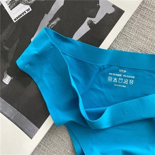 AOFEIQIKE กางเกงชั้นในสําหรับสตรีผ้าไหมสีพื้นเซ็กซี่ไซส์ S-Xl