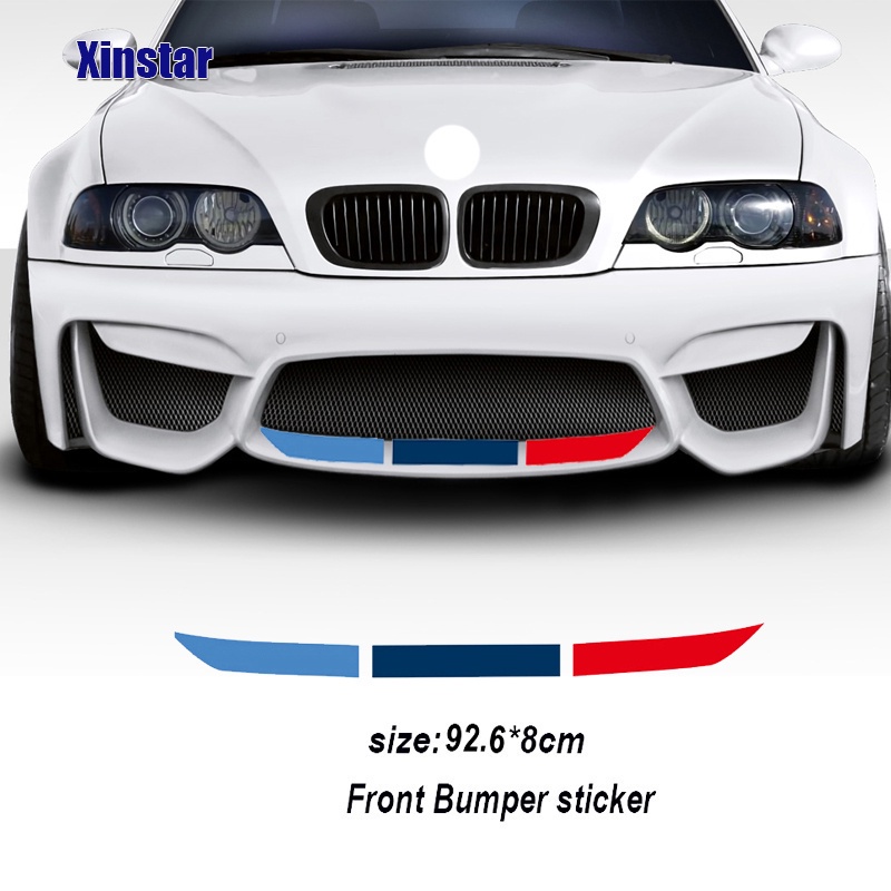 《READY STOCK》M Power Performance Car Front Bumper Sticker For BMW E36 E39 E46 E60 E61 E64 E70 E71 E85 E87 E90 E83 F10 F20 F21 F30 E80 M3 M5