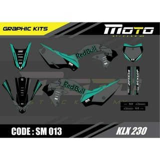 สติ๊กเกอร์วิบาก KAWASAKI KLX 230 ทั้งคัน Graphic kit สติ๊กเกอร์เคลือบเงา สุดคุ้ม