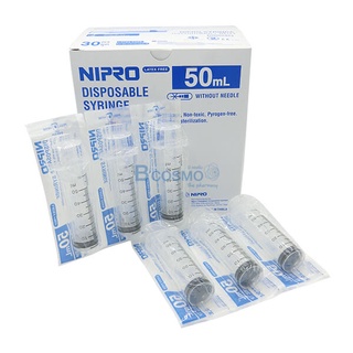 @@Syring Nipro ไซริงค์ ไซริ้ง หลอด-กระบอกฉีดยา50ml. ล้างจมูก ป้อนยาเด็ก ขายเป็นชิ้น*ขายยกกล่อง**