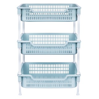 ชั้นวางของพลาสติก 3 ชั้น API ECO FRIENDLY สีเขียว  KITCHEN RACK PLASTIC 3TIERS API ECO FRIENDLY GREEN