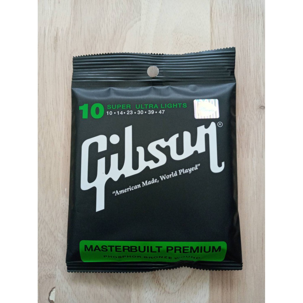 Gibson สายกีตาร์ โปร่ง เบอร์ 10 ใส่ได้ทั้งกีต้าร์โปร่งและโปร่งไฟฟ้า
