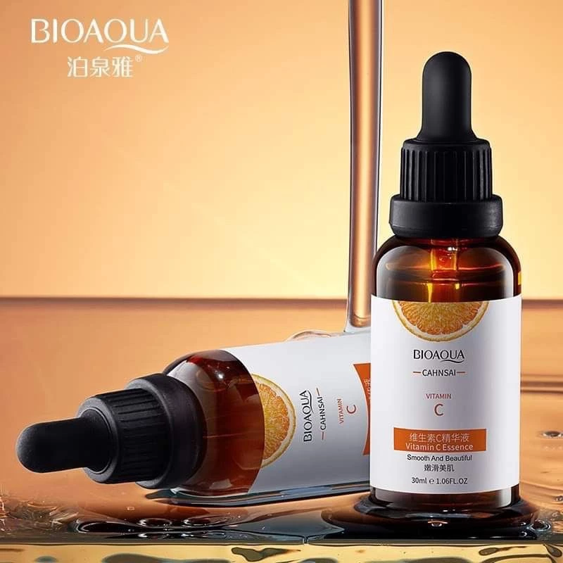 สูตรใหม่ เซรั่มวิตามินซีสด BIOAQUA CAHNSAI 30 ml.เซรั่มบำรุงผิวล้ำลึก ผิวเนียนใส ลดฝ้า กระ จุดด่างดำ