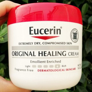 ครีมบำรุงผิวกาย Eucerin® Original Healing Cream For Extremely Dry Compromised Skin Fragrance Free 16 oz (454g)