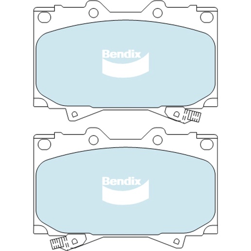 ผ้าเบรค Bendix (GCT หรือ MKT) ด้านหน้าสําหรับ Toyota Land Cruiser HZJ78 Ninja King HDJ100 UZJ18 UZJ1