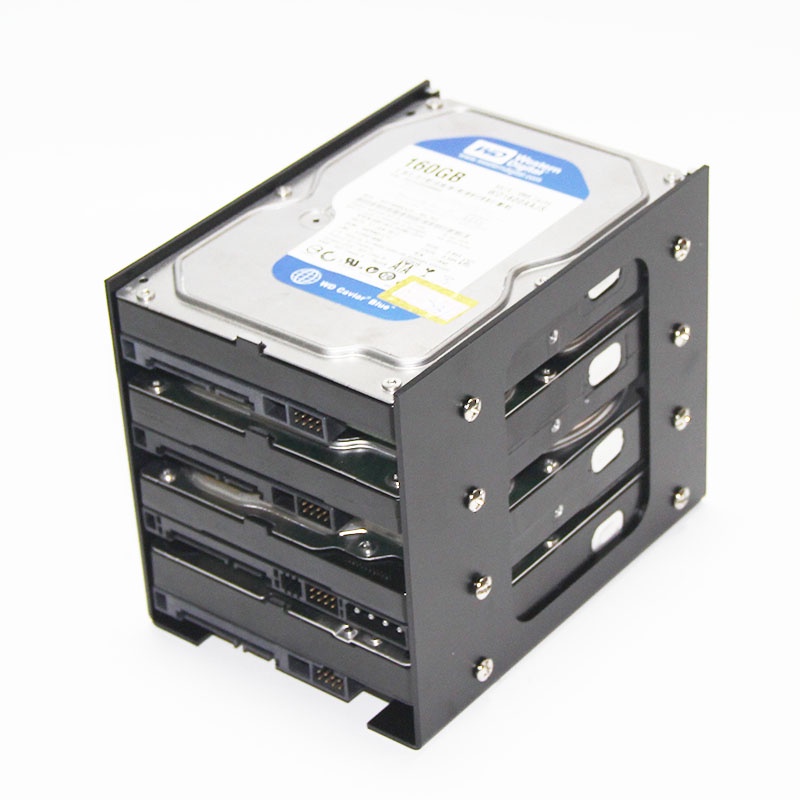 อลูมิเนียม 3.5 HDD Hard Disk bracket DIY Hard Disk Box Hard Disk Expansion Rack 2/3/4/8 ชั้น