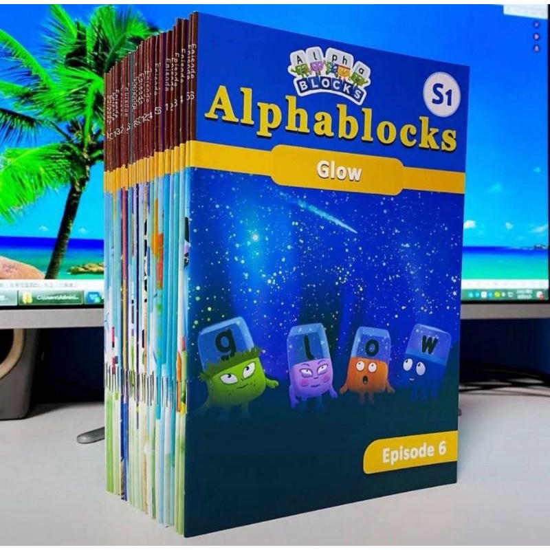 #พร้อมส่ง Alphablocks หนังสือการ์ตูนภาษาอังกฤษชุดสอนภาษาอังกฤษสำหรับเด็ก