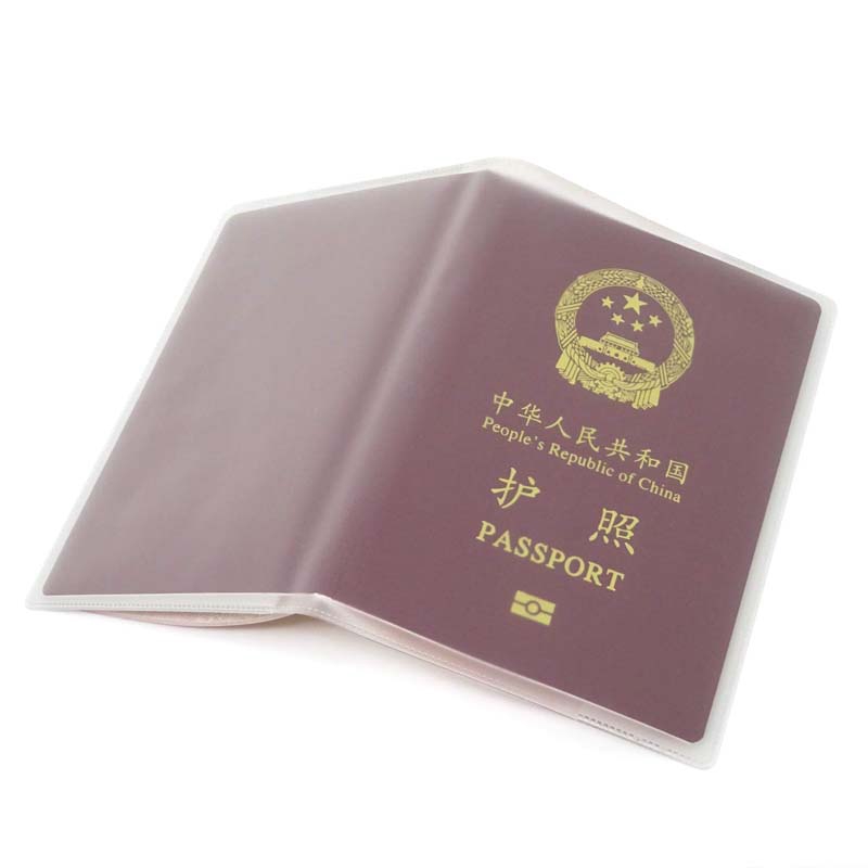 Waterproof Travel Transparent Passport Case Holder, Passport Cover Pvc Travel Passport Holder