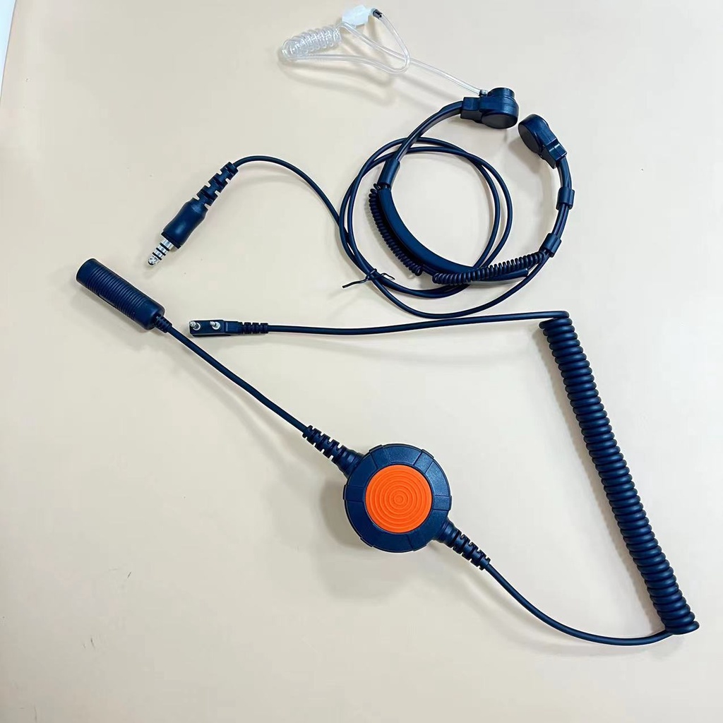 ยุทธวิธีคอไมค์หูฟังชุดหูฟังนิ้วPttใช้งานร่วมกับBaofengวิทยุBF-F8HP BF-F9 UV-82 UV-82HP UV-82C UV-5R 