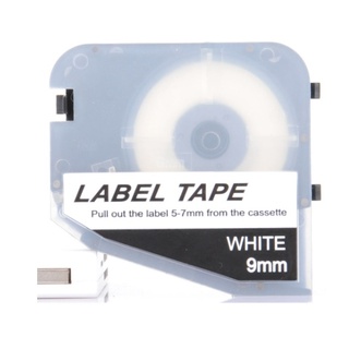 LABEL TAPE ลาเบลขาว กว้าง 9-12 มม. ยาว 8 เมตร สำหรับเครื่องพิมพ์ปลอกสายไฟ L-MARK LK320 (MI-Label-LM-W)