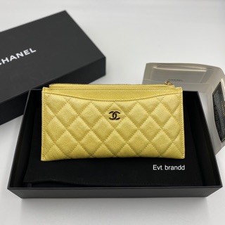 Like new Chanel all in one yellow glitter caviar HL27