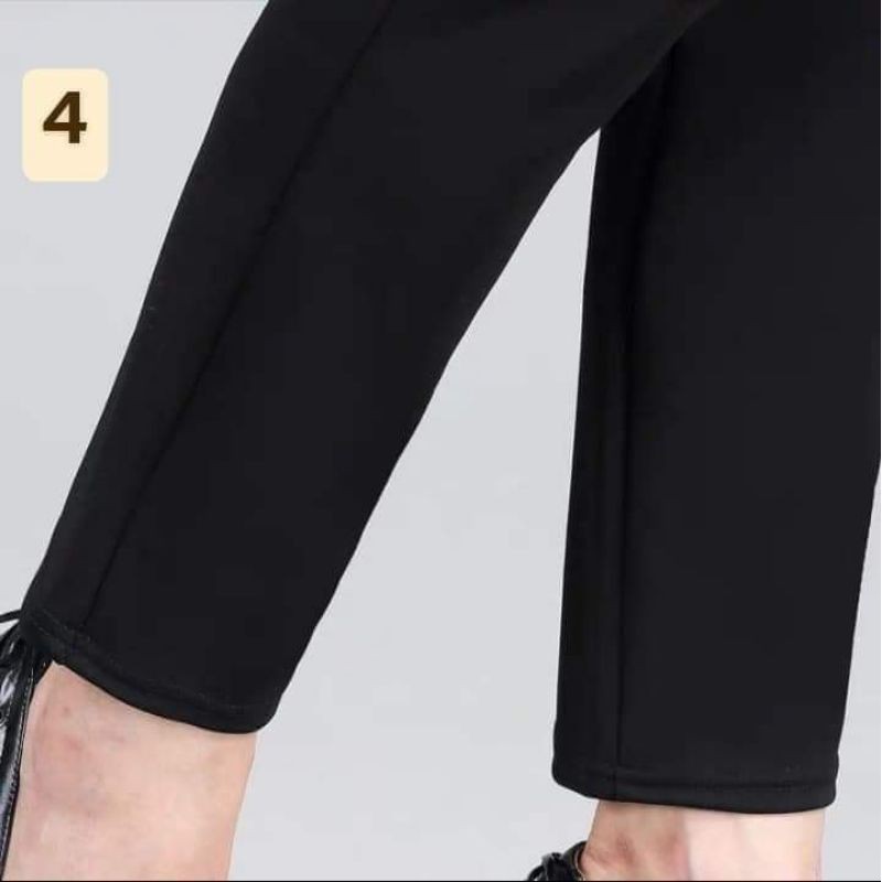⭐กางเกงทำงานเอวสูงผู้หญิง {สูง170 ขาลอย}ขายาว ผ้าหนานุ่ม เกรดเอ นาโนเกาหลี สาวอวบ(ไม่ใช่กางเกงสแล็ค)สะโพกใหญ่สุด48 - รูปที่ 6