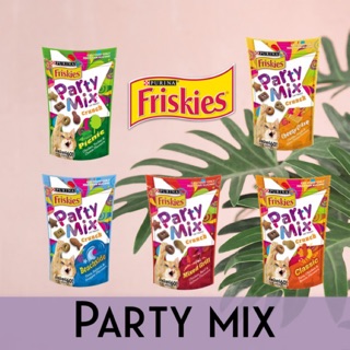 ขนมแมว  Friskies Party mix 60g ขนมแมวรางวัลแสนอร่อยสำหรับแมวที่น่ารัก