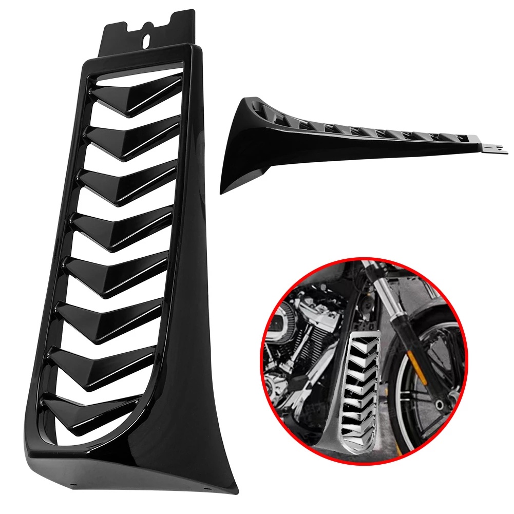 รถจักรยานยนต์ด้านหน้าล่างหม้อน้ําฝาครอบคาง Fairing สปอยเลอร์สําหรับ Harley Softail Street Bob Breakout FXBR FXBRS 2018 2019 2020