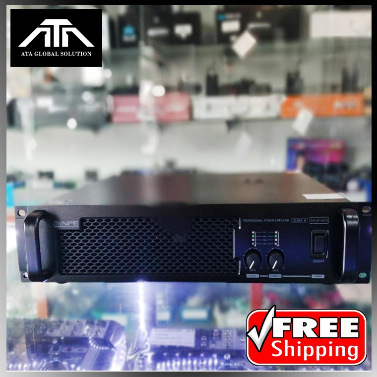 พาวเวอร์แอมป์ MYNPE HX-21400 1400W พาวเวอร์ขับเสียงกลาง จาก NPE เสียงดี ราคาถูก 2 CH สินค้าใหม่ สินค