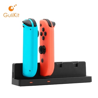 Gulikit NS25 4 พอร์ต Joycon แท่นชาร์จ สําหรับชาร์จ 4 Joycon พร้อมกัน สําหรับ Switch NS OLED Joycon