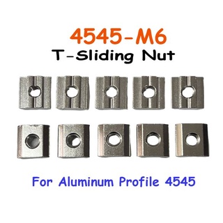 4545-M6 T-Sliding Nut for Aluminum Profile 4545 (10ตัว ขนาด M8).SKU:030525-M6