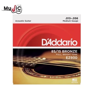 [ของแท้100%] D’Addario 85/15 Bronze สายกีต้าร์โปร่ง รุ่น EZ890,EZ900,EZ910,EZ920,EZ930,EZ940