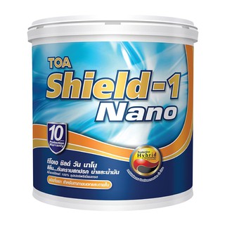 สีน้ำทาภายนอก TOA SHIELD-1 NANO BASE C กึ่งเงา 1 แกลลอน