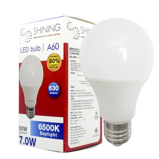 หลอด LED Toshiba Shining A60 DAYLIGHT E27