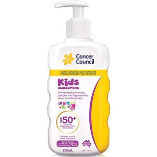 Cancer Council SPF 50+ Kids 200ml Finger Pump