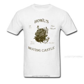 เสื้อยืดโอเวอร์ไซส์ใหม่ เสื้อยืด พิมพ์ลายอนิเมะ Howls Moving Castle 3D สีขาว สไตล์วินเทจ 80S Dhmkcm30Mhfkpb20S-3XL