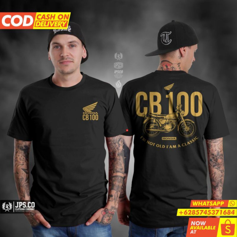 เสื้อยืด พิมพ์ลาย CB RIDER DIVISION CB 100 persib_merchandise.th ThaiPick
