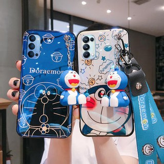 Doraemon OPPO Reno8Z Reno7Z 5G Reno6 Reno4 Reno5 Realme XT X2 Pro Realme C11 5 5i 5s 6 6i C3 3Pro Reno 8Z 7Z 4 4Pro 5 5Pro 6Pro + plus เเคสมือถือ Cartoon Jingle Cat Soft TPU Case เคสป้องกัน