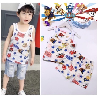 paw patrol เสื้อกล้ามเด็ก พร้อมส่ง❤️ ผ้านุ่มเด้ง ลายน่ารัก