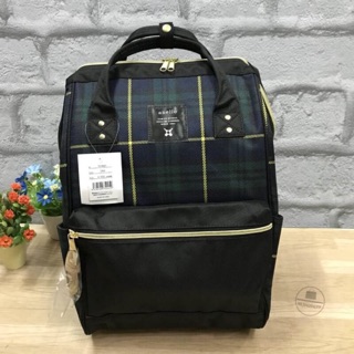 Anello Scottish Canvas Rucksack สีเขียวสก๊อต