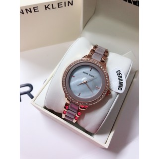 ANNE KLEIN TAUPE MOTHER OF PEARL WOMEN WATCH