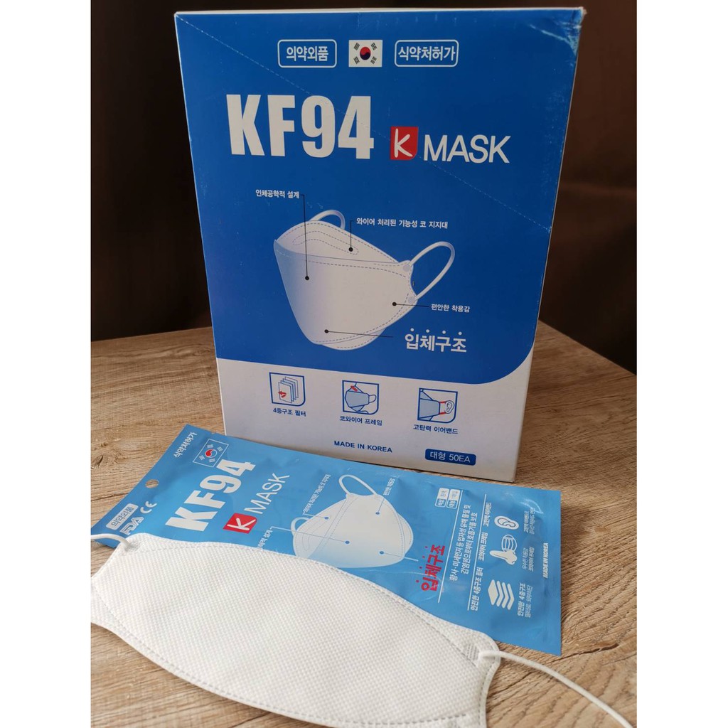 หน้ากาก KF94 K Maskเกาหลีแท้100%หน้ากากอนามัยKF94 mask 1ซอง/ชิ้น ของแท้จากเกาหลี Made in Korea หน้ากากนำเข้าจากเกาหลีแท้