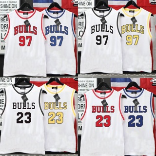 เสื้อกล้ามกีฬา ลายbulls23 ,bulls97