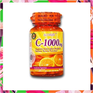 ACORBIC VIT-C 1000 mg. (อคอร์บิค วิตามิน ซี) ขนาด 30 เม็ด วิตามินซีคุณภาพสูงจากอเมริกา.