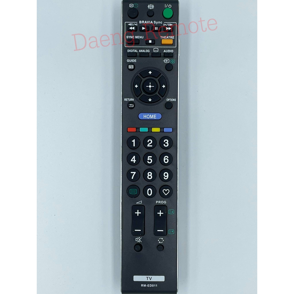 รีโมทใช้กับทีวี sony รุ่น RMED011 / GA011 / GA015 รีโมทตัวนี้ใช้ร่วม