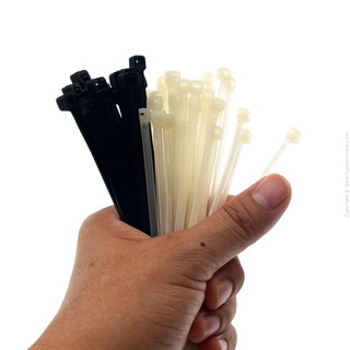 เคเบิ้ลไท Cable Ties 4" | 6" | 8" | ขาว | ดำ (100 เส้น)